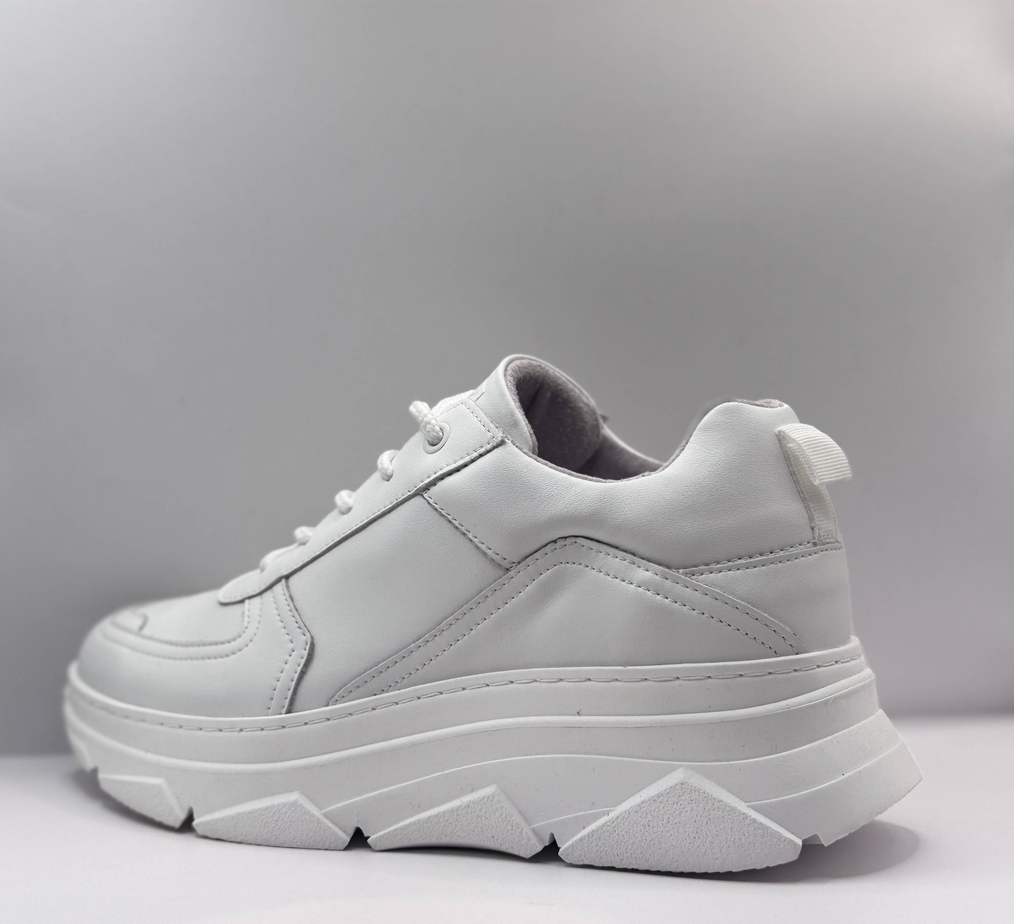 Bridge Dames Sneaker Wit — Chunky Platform | Total White