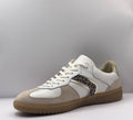 Bridge Dames Retro Sneaker Wit — Suède & Luipaardprint