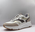 Bridge Dames Sneaker Wit — Chunky Platform | Luipaardprint & Goud