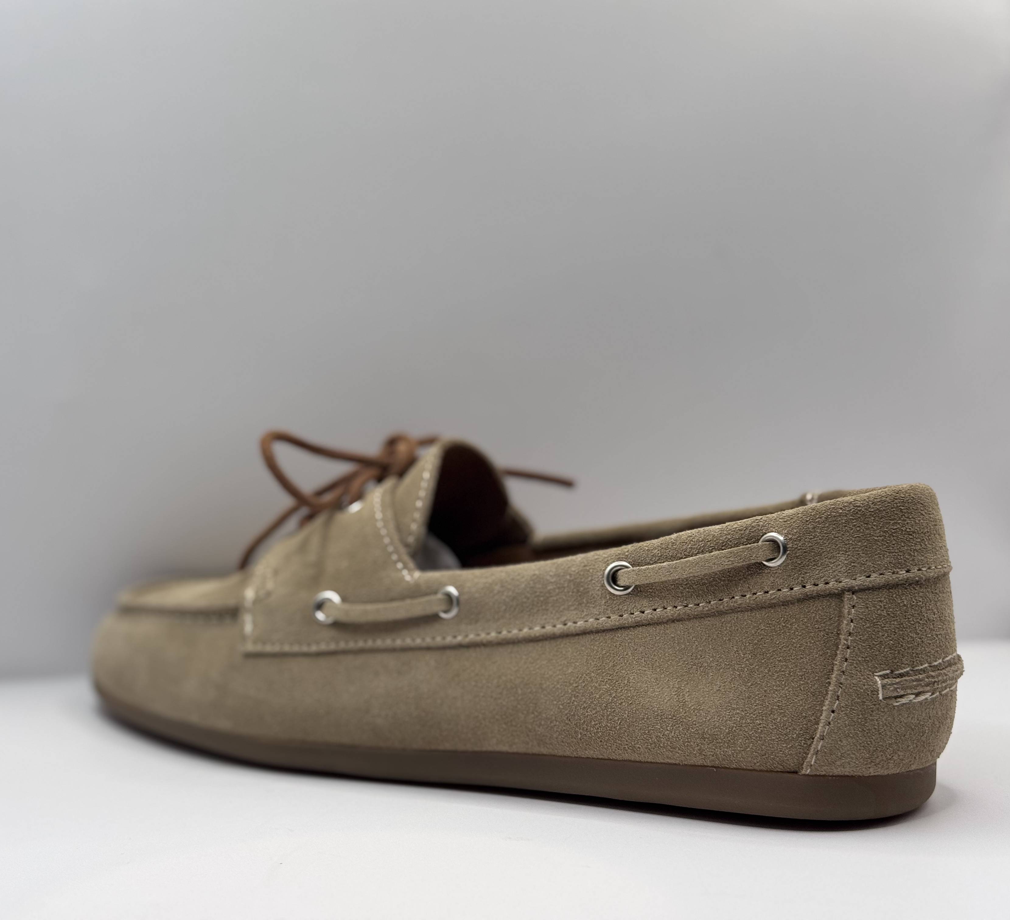 Bridge Dames Bootschoen — Taupe Suède