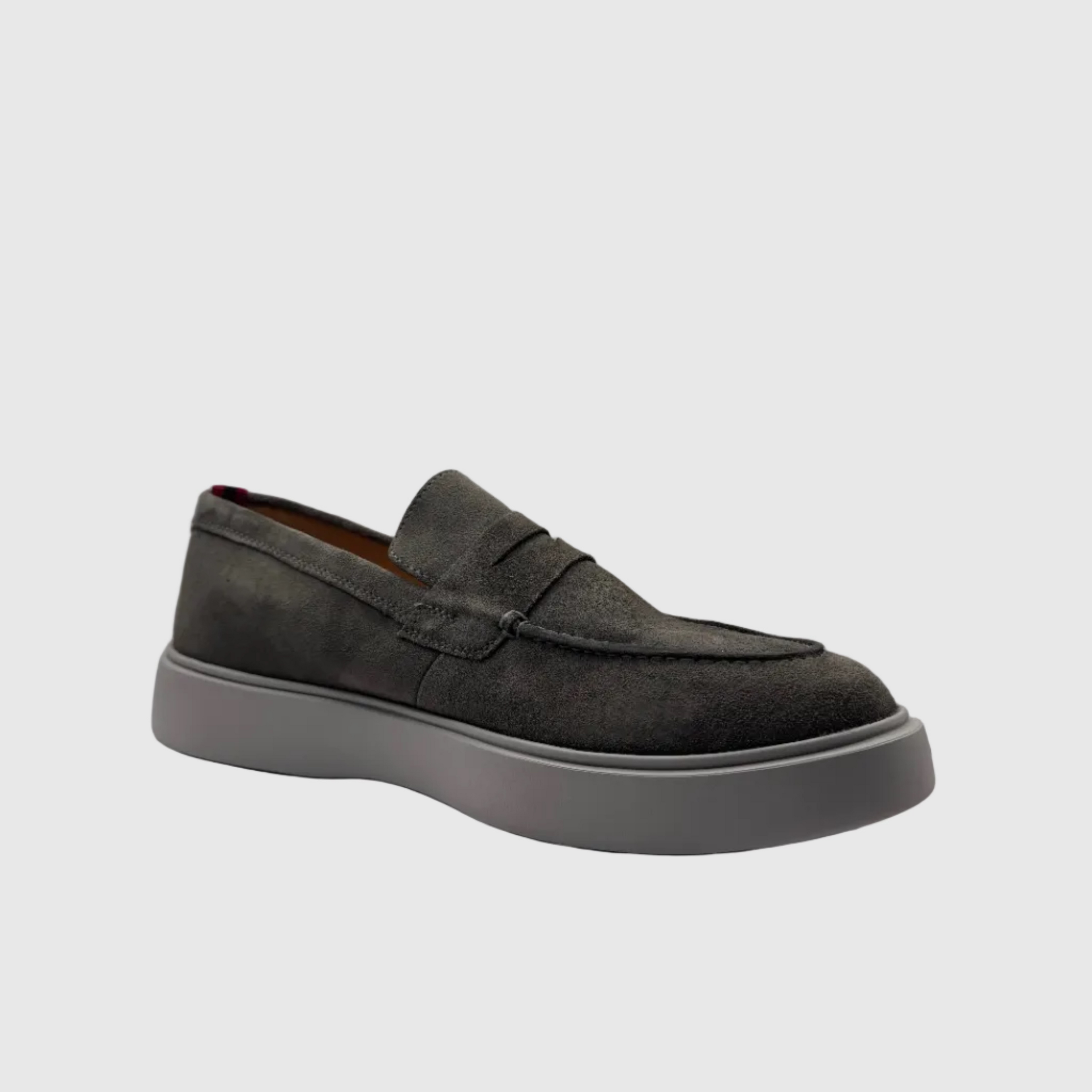 Concept Heren Loafer Grijs — Chunky Zool | Suède