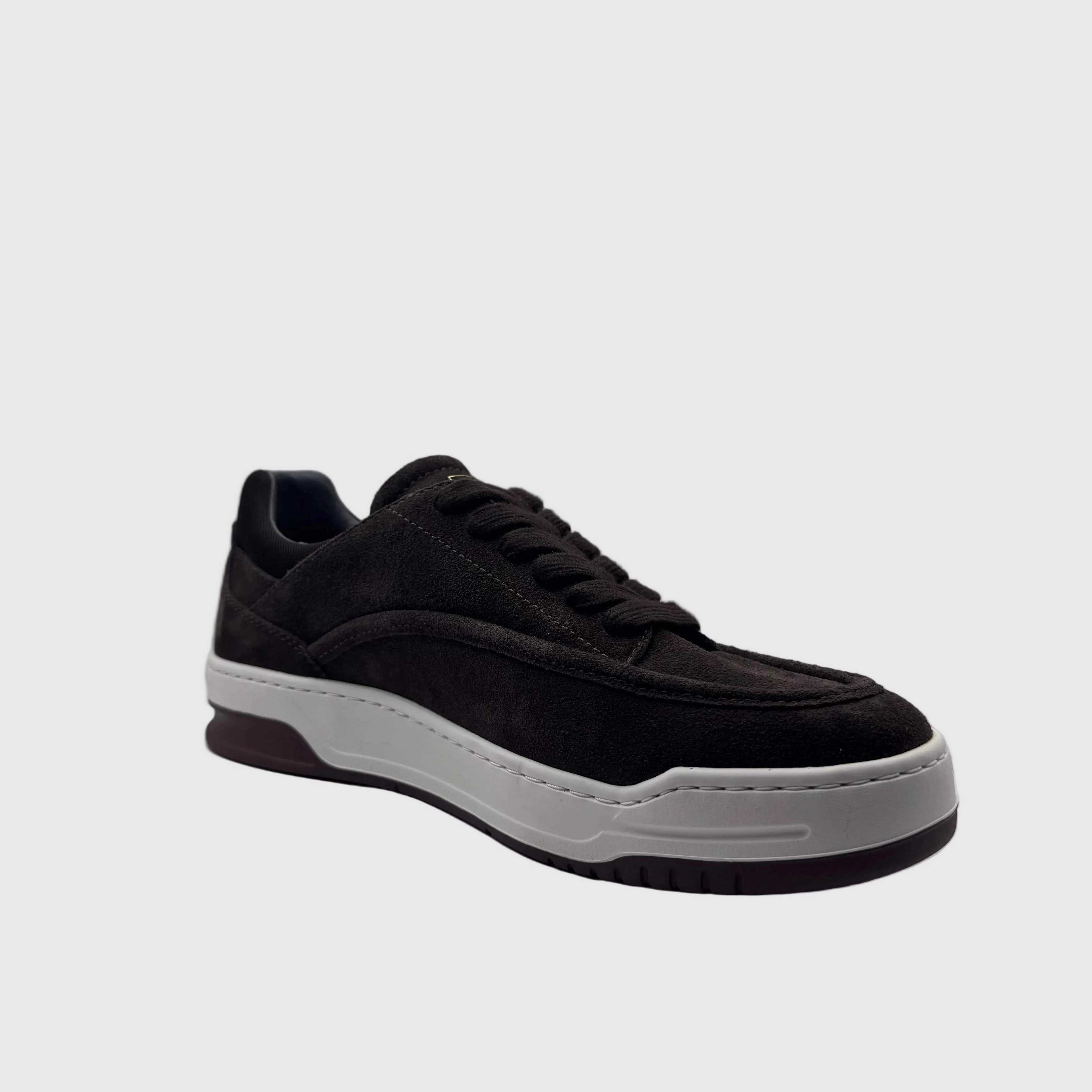 Concept Heren Veterschoen Cognac — Chunky Zool | Suède