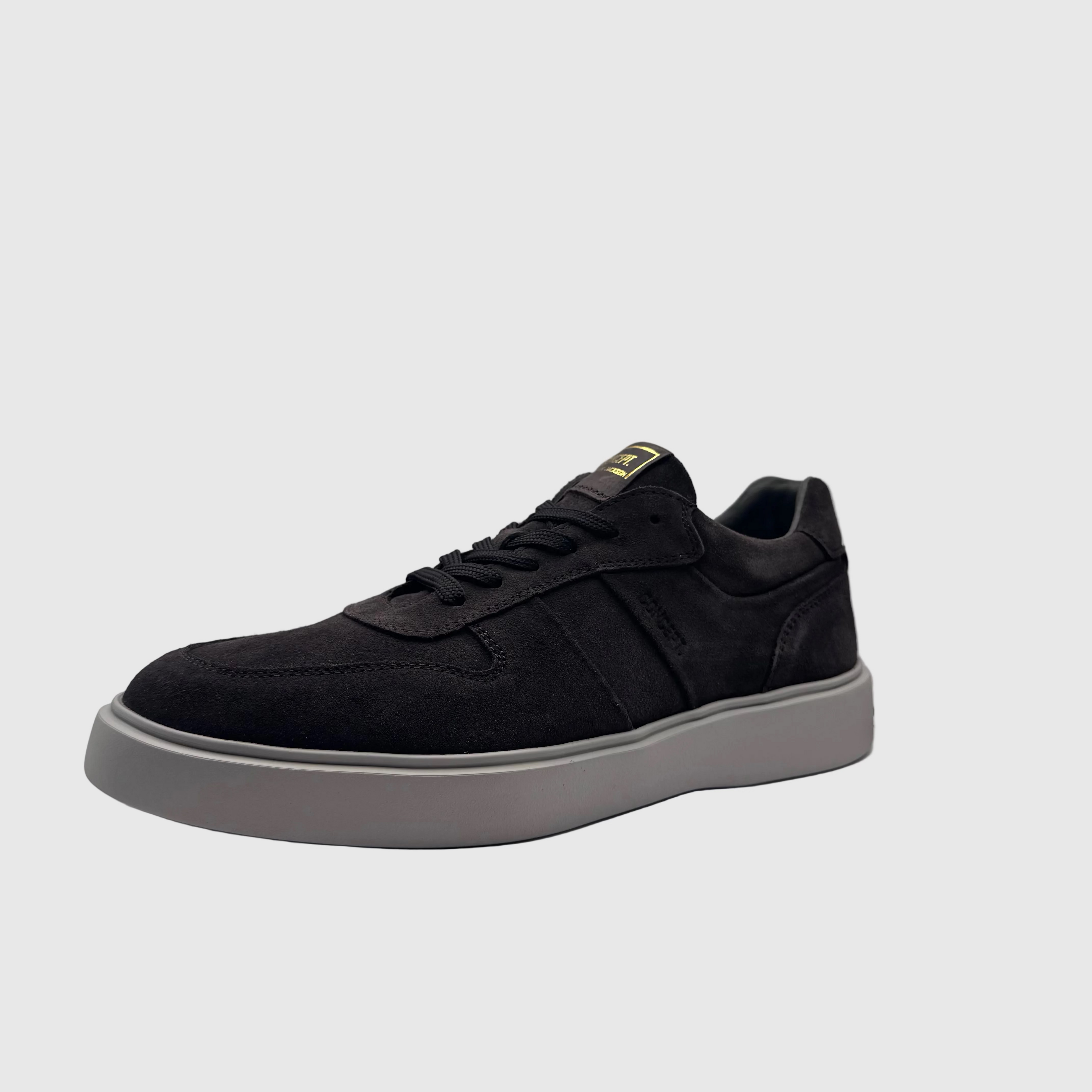 Concept Heren Sneaker Zwart — Low-Top | Suède & Taupe Zool