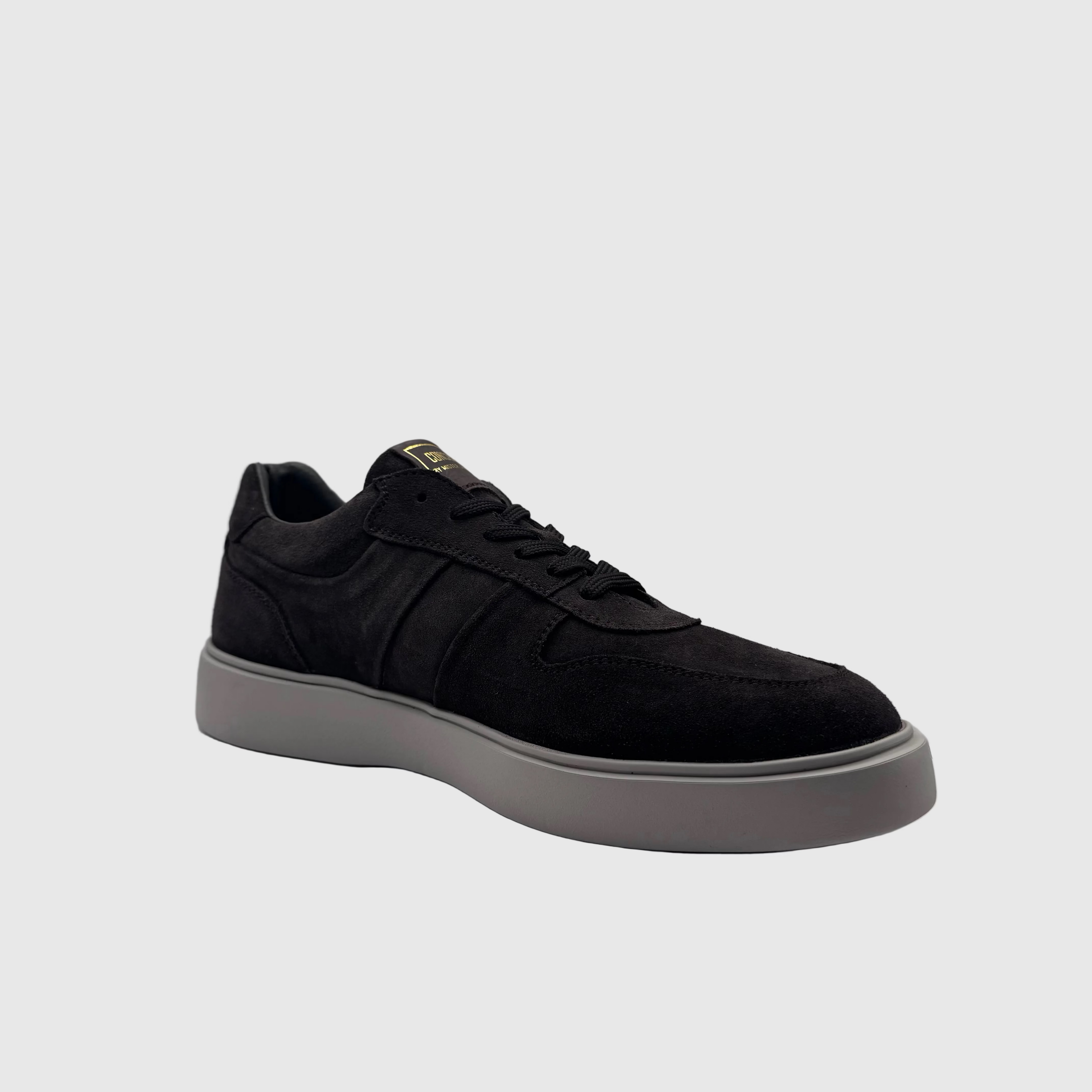 Concept Heren Sneaker Zwart — Low-Top | Suède & Taupe Zool