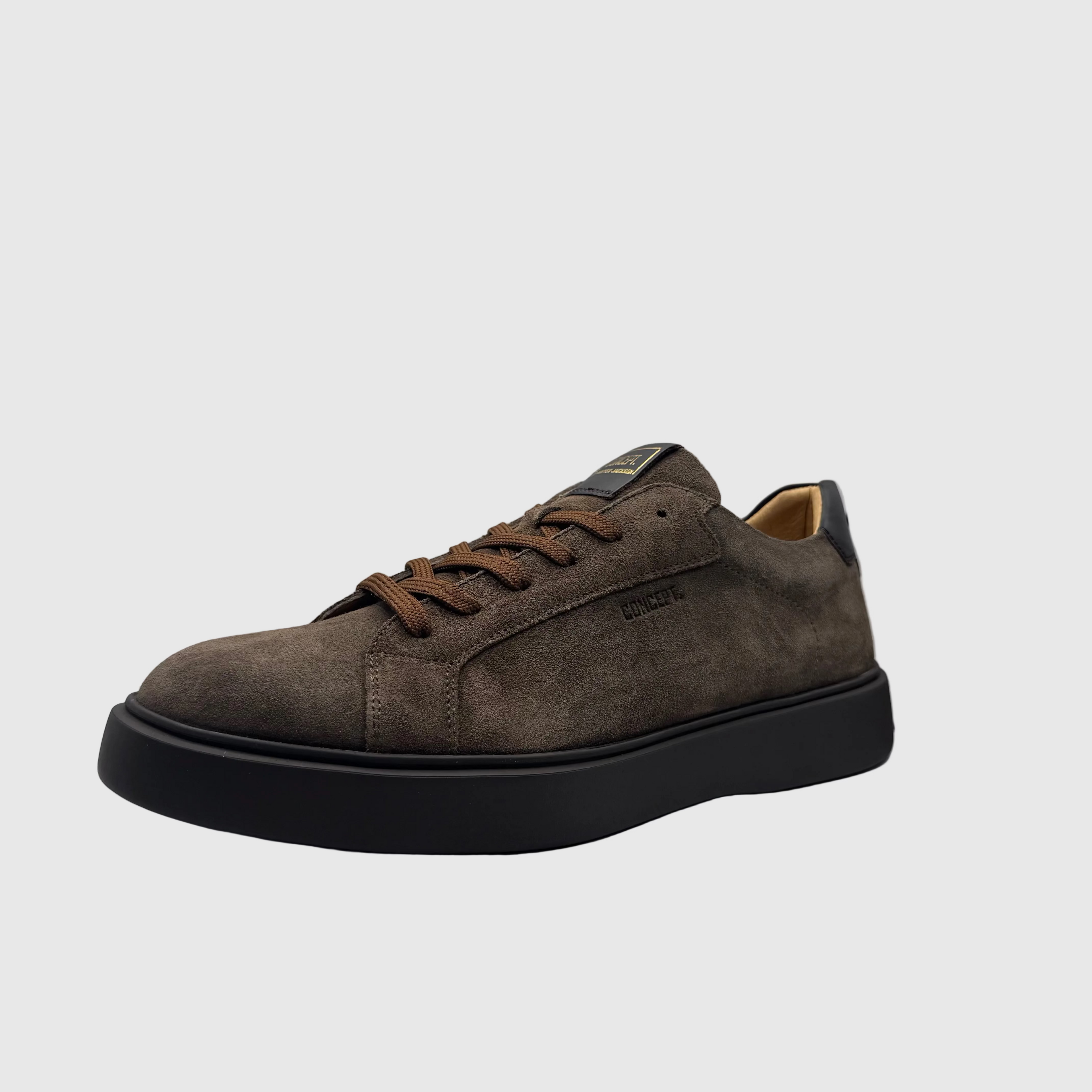 Concept Heren Sneaker Taupe — Chunky Zool | Suède