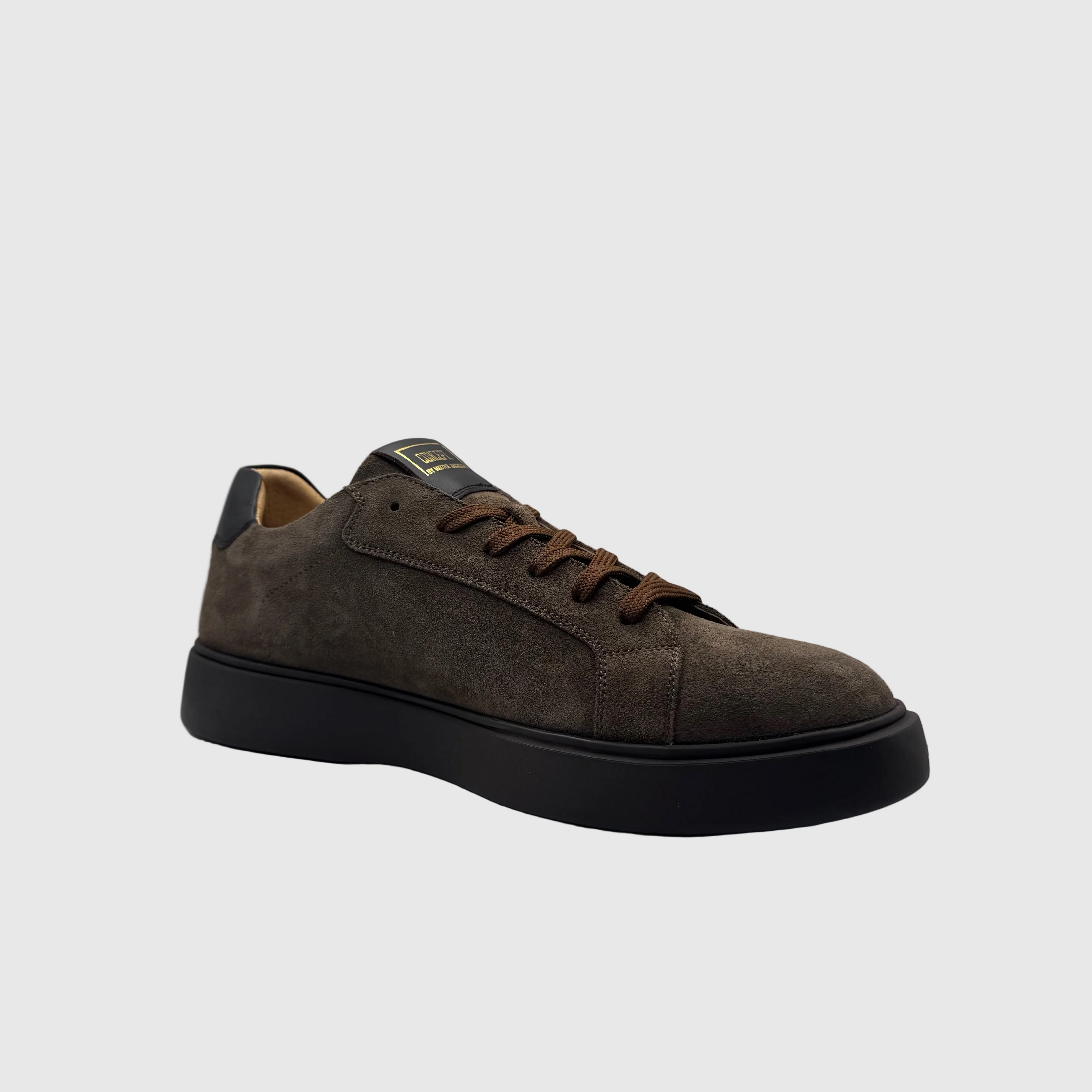 Concept Heren Sneaker Taupe — Chunky Zool | Suède