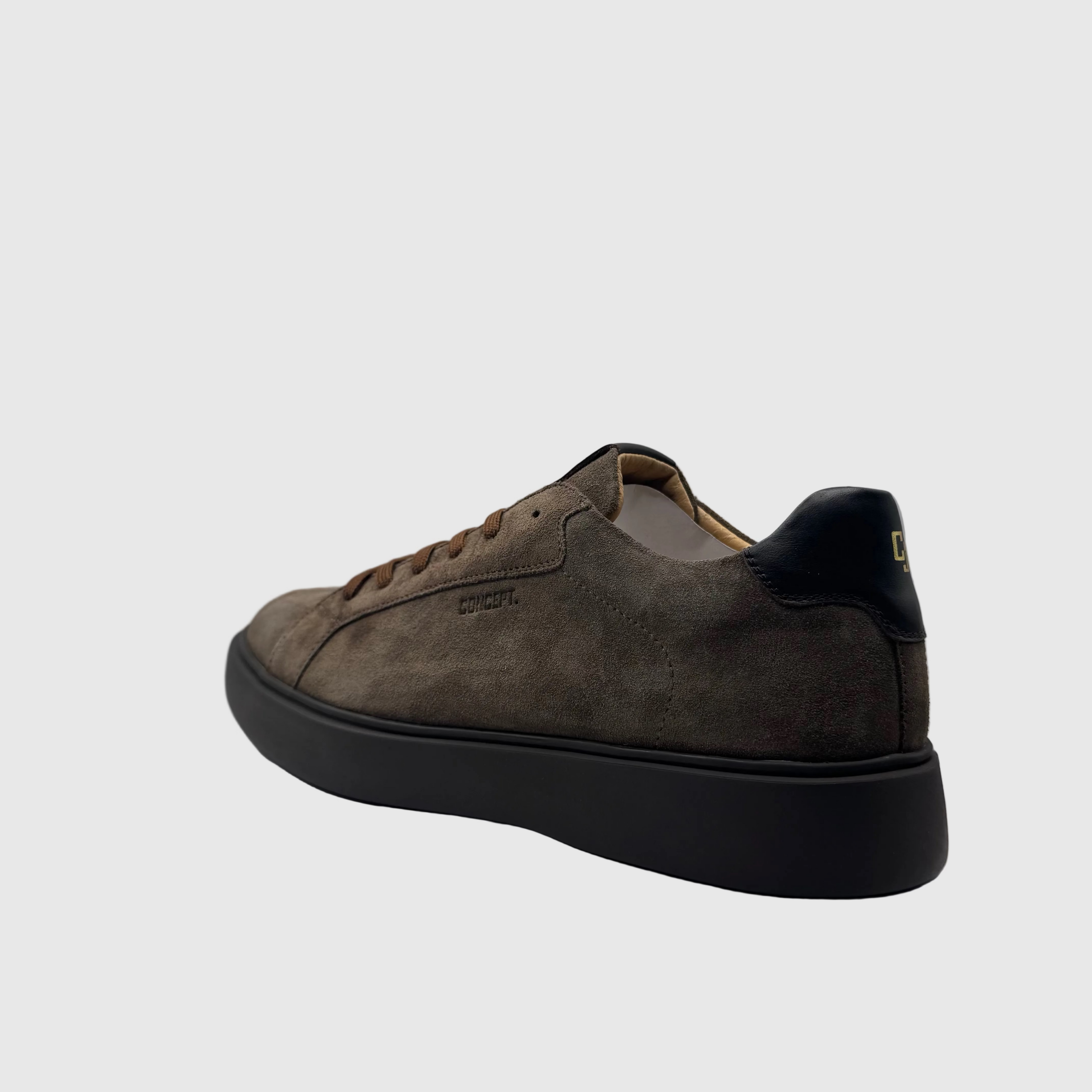 Concept Heren Sneaker Taupe — Chunky Zool | Suède