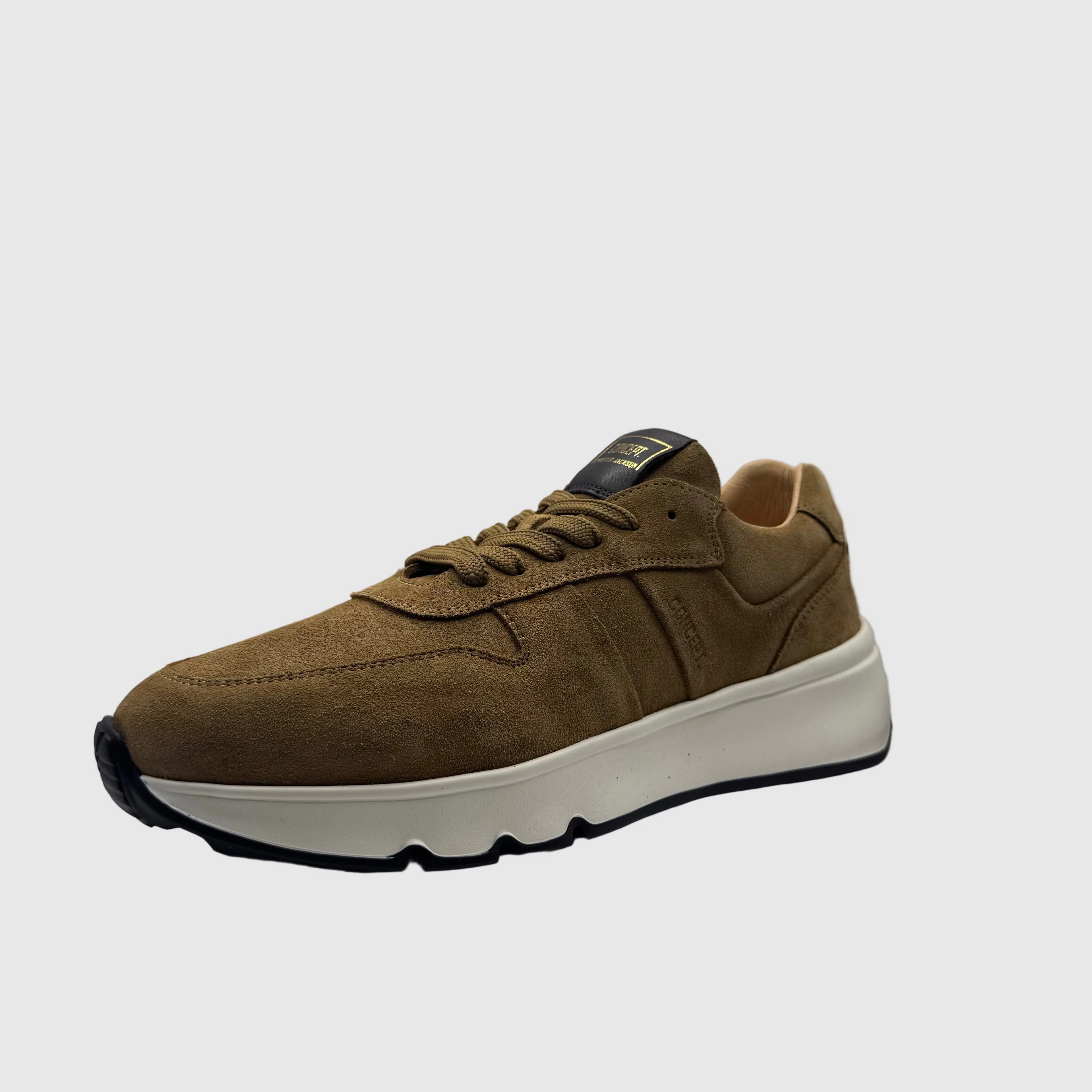 Concept Heren Sneaker Kaki — Chunky Zool | Suède