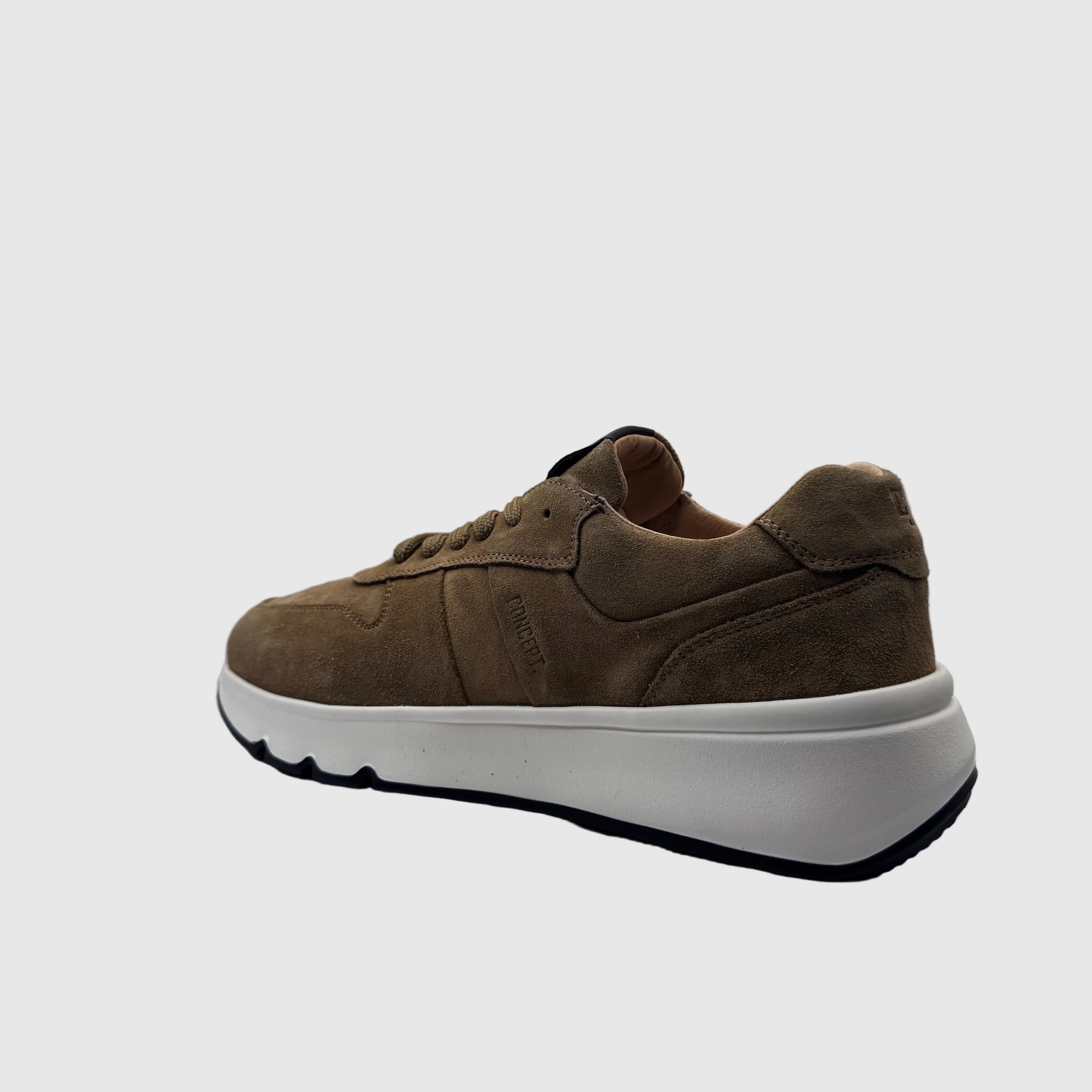 Concept Heren Sneaker Kaki — Chunky Zool | Suède