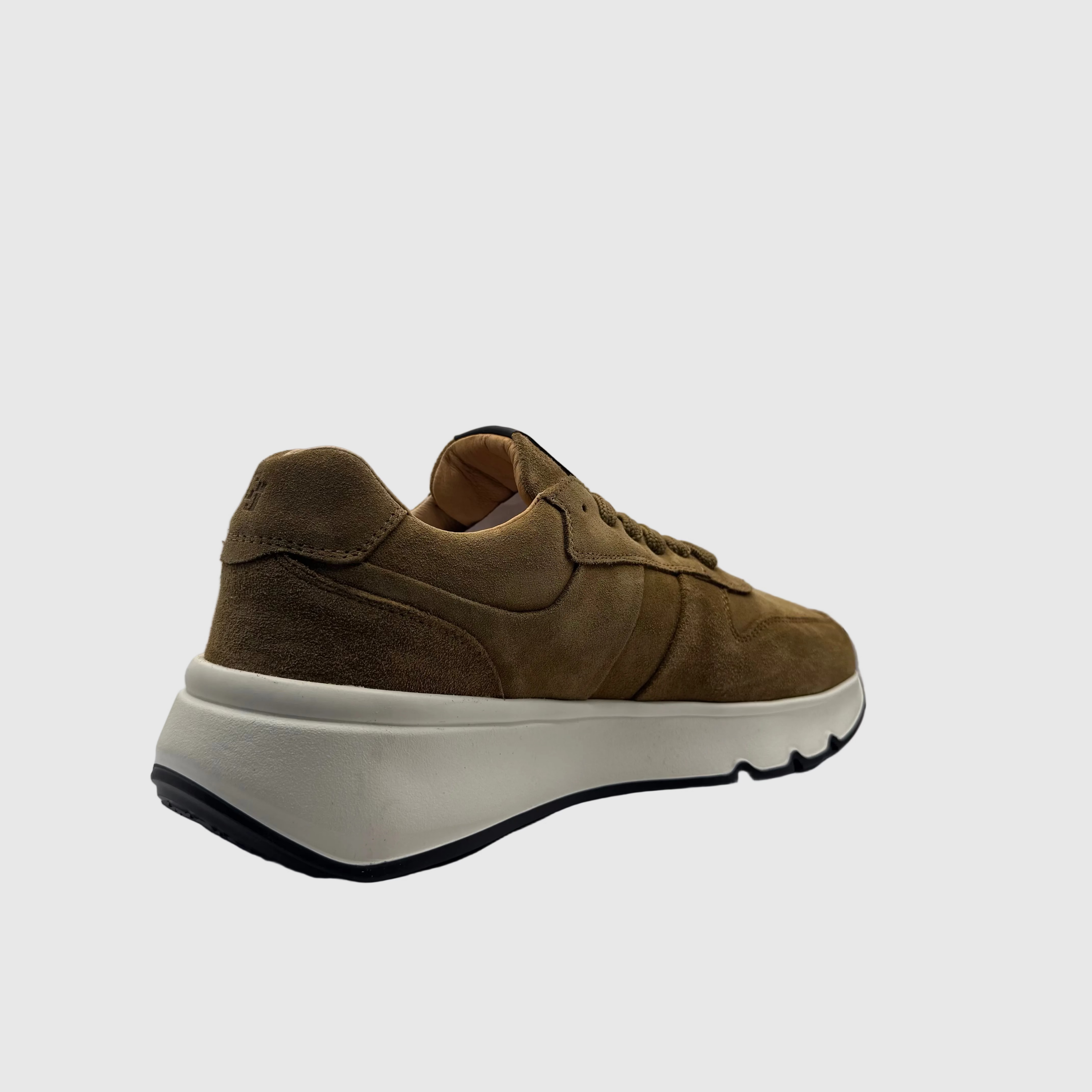 Concept Heren Sneaker Kaki — Chunky Zool | Suède