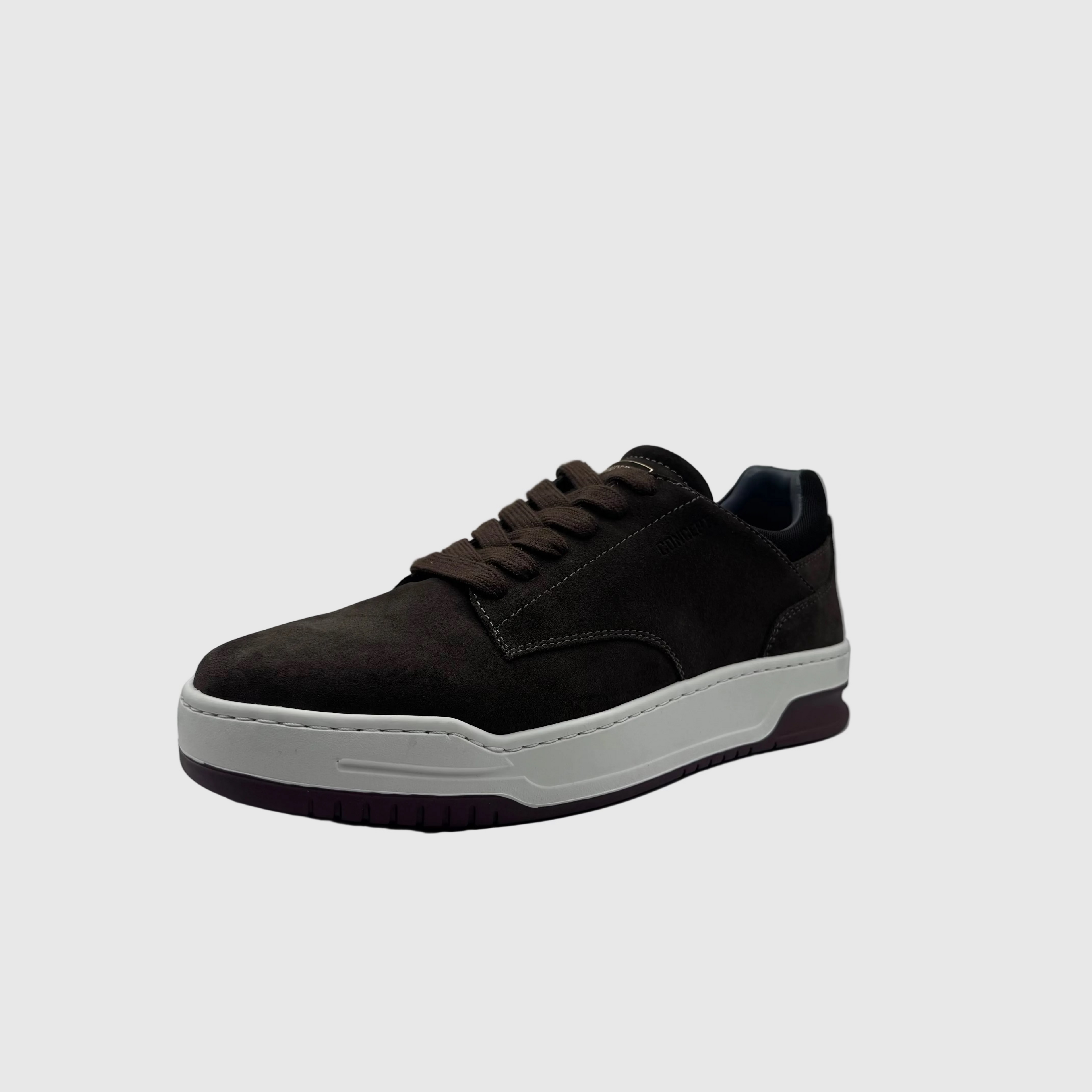 Concept Heren Sneaker Donkerbruin — Bordeaux Zool | Suède