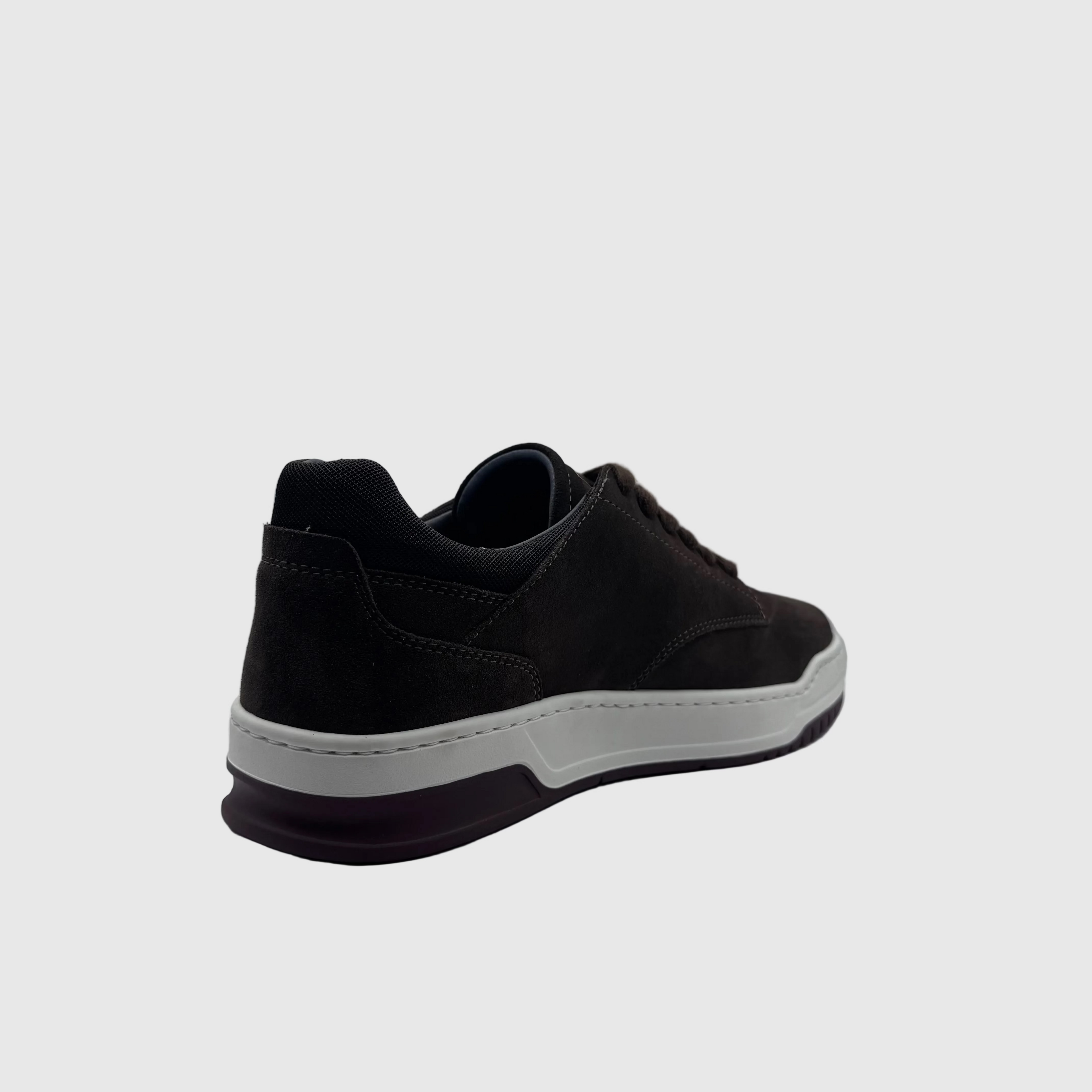 Concept Heren Sneaker Donkerbruin — Bordeaux Zool | Suède