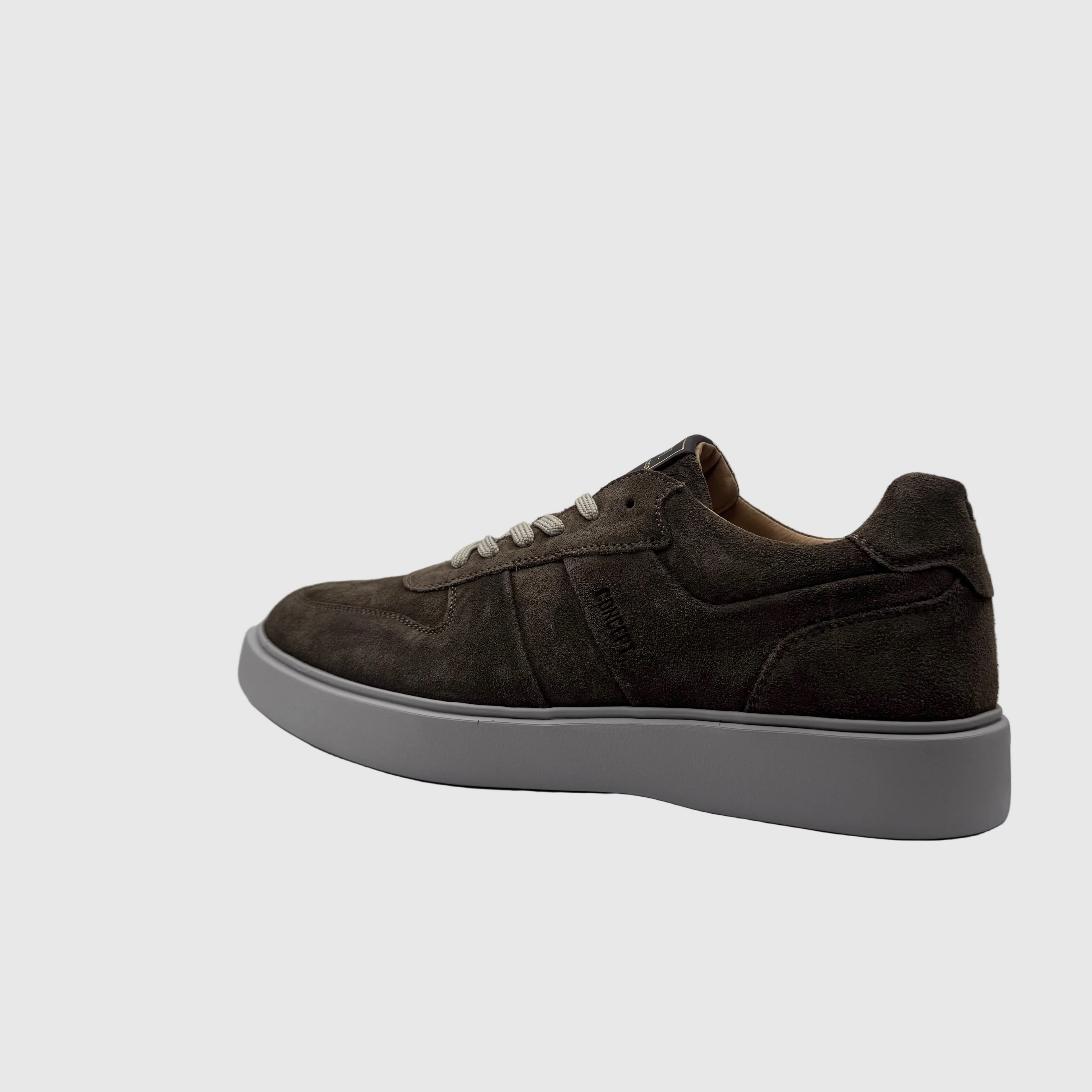 Concept Heren Sneaker Grijsbruin — Tonal Zool | Suède