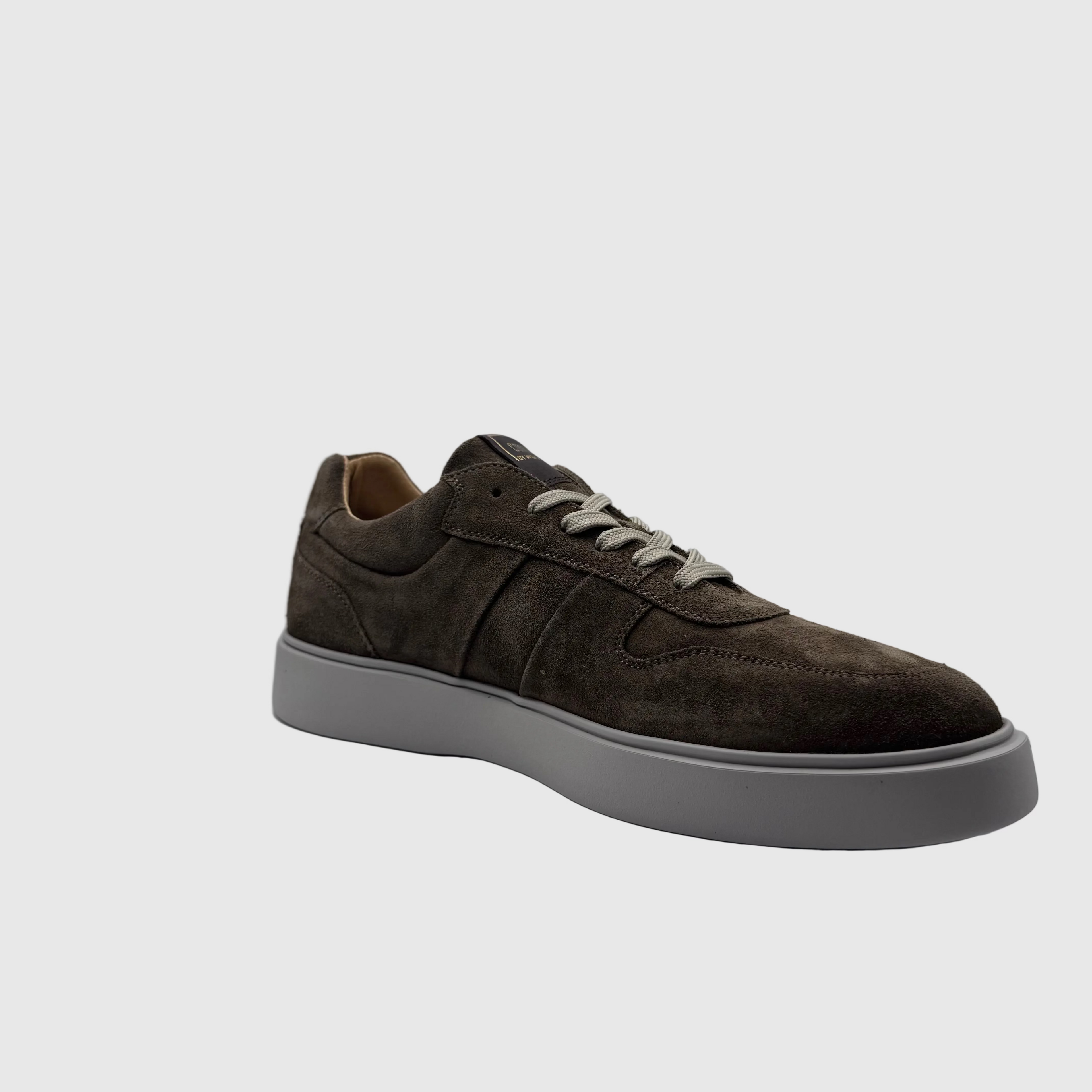 Concept Heren Sneaker Grijsbruin — Tonal Zool | Suède