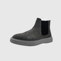 Concept Heren Chelsea Sneaker Grijs — Camel Lipje | Suède