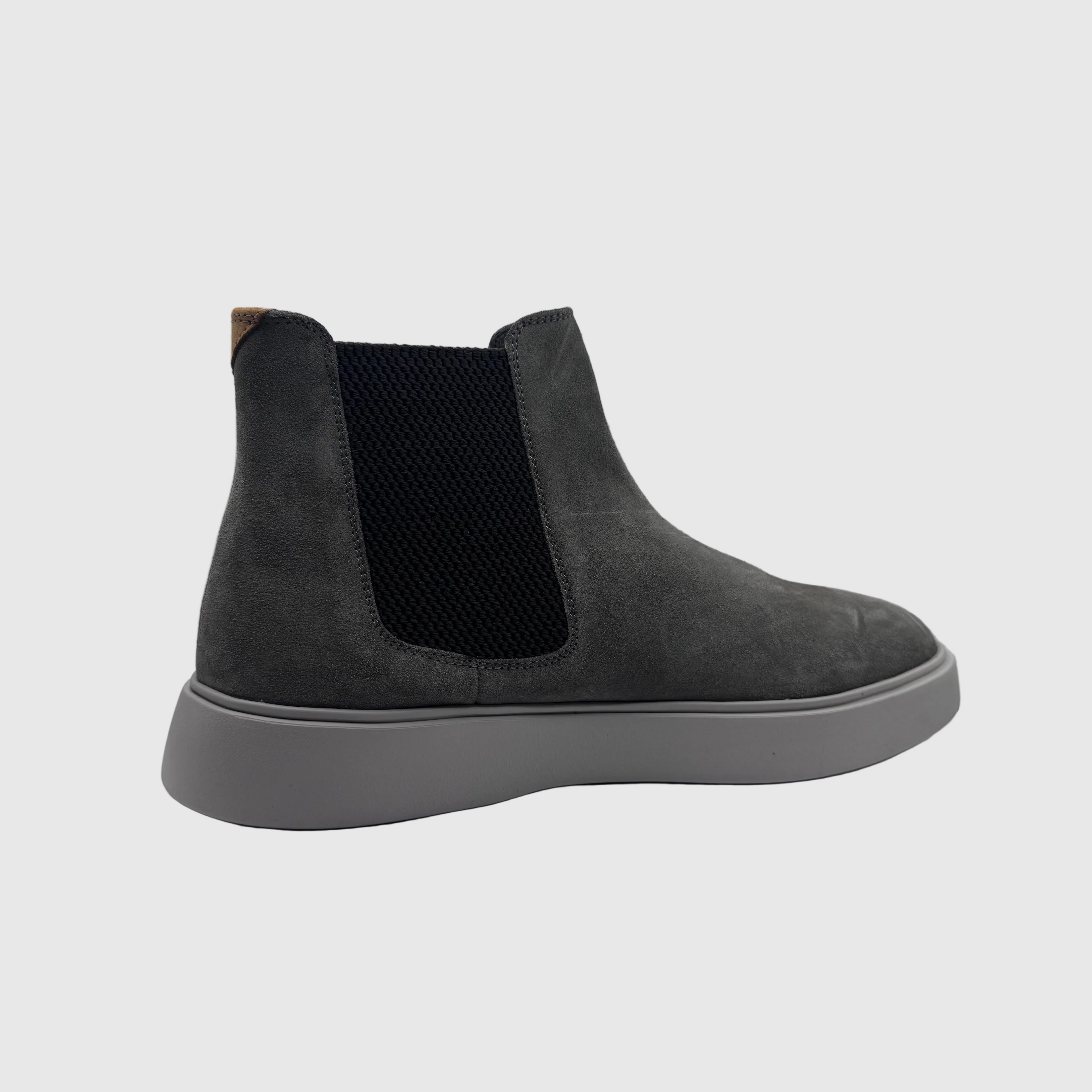 Concept Heren Chelsea Sneaker Grijs — Camel Lipje | Suède