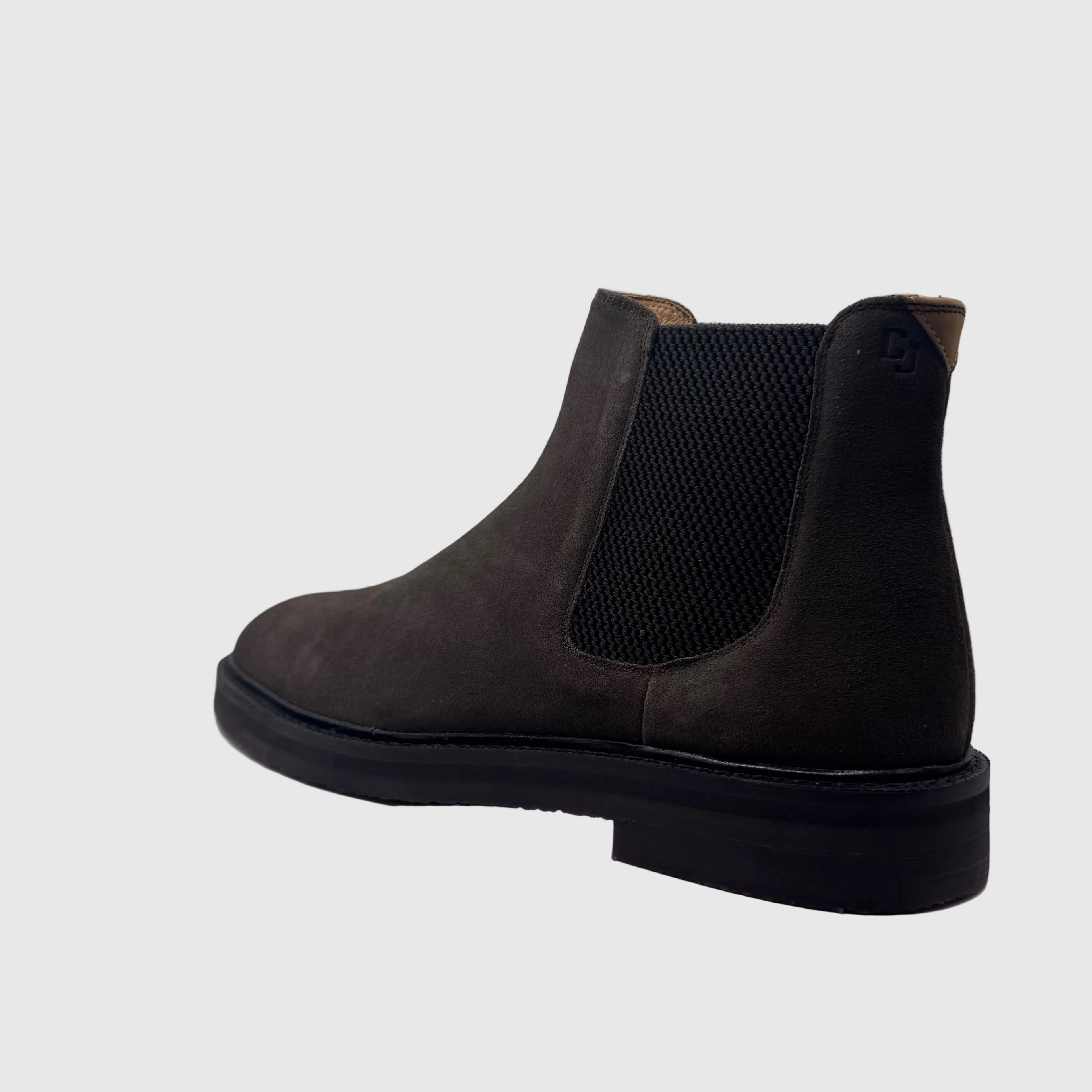 Concept Heren Chelseaboot Bruin — Platte Zool | Suède