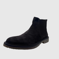 Concept Heren Chelseaboot Zwart — Crêpezool | Suède