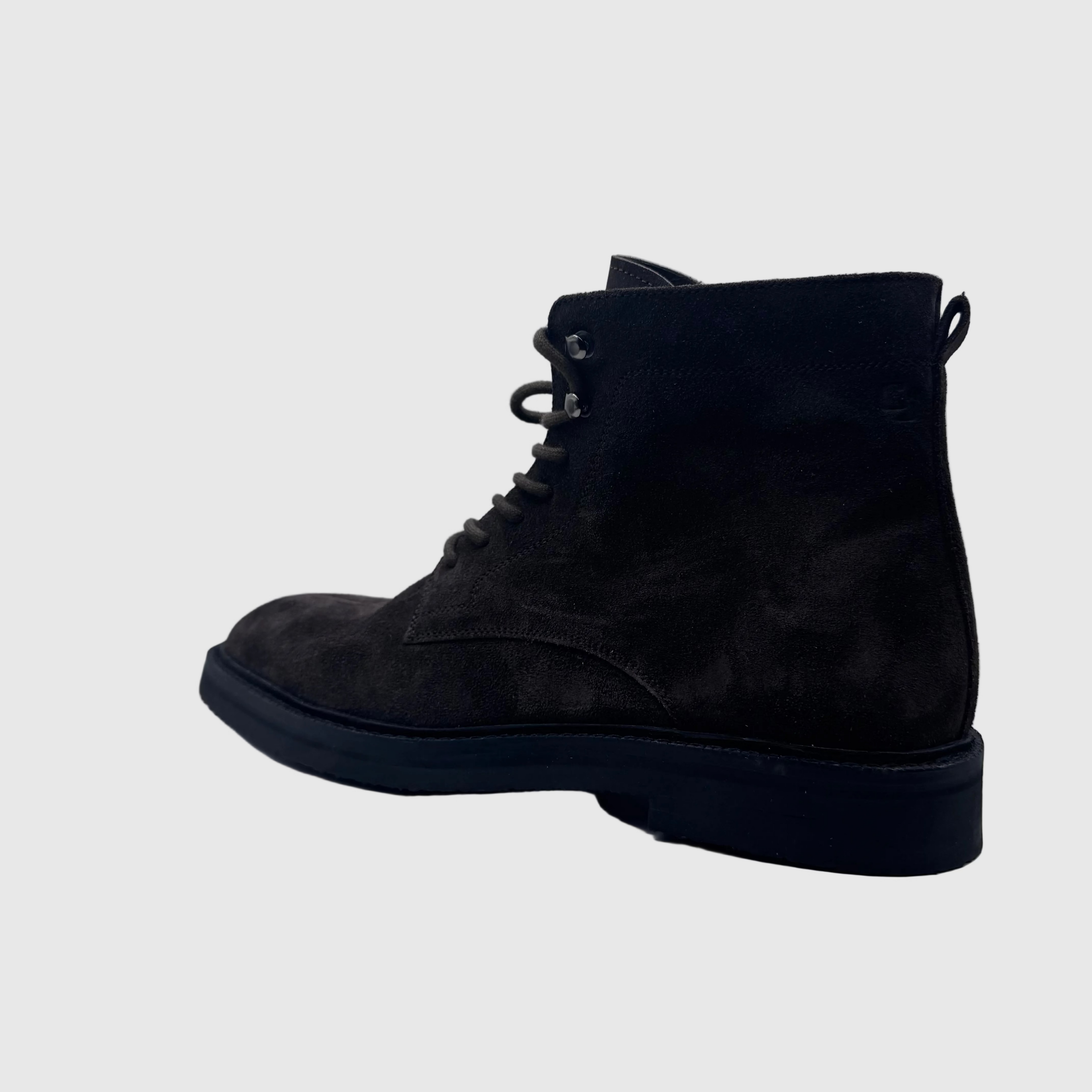 Concept Heren Veterboot Donkerbruin — Gladde Neus | Nubuck