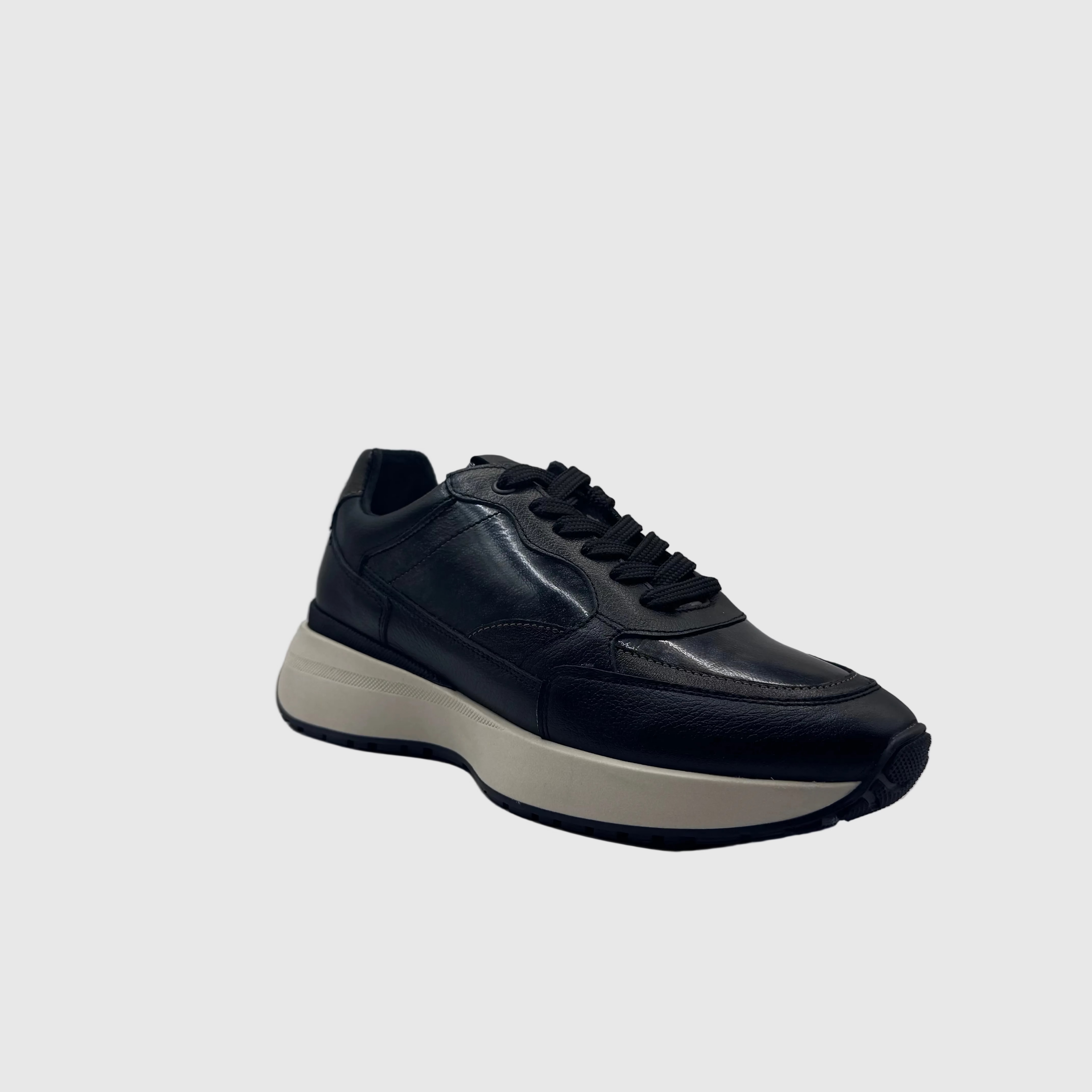 Bridge Dames Sneaker Zwart — Chunky Zool | Leer & Lak