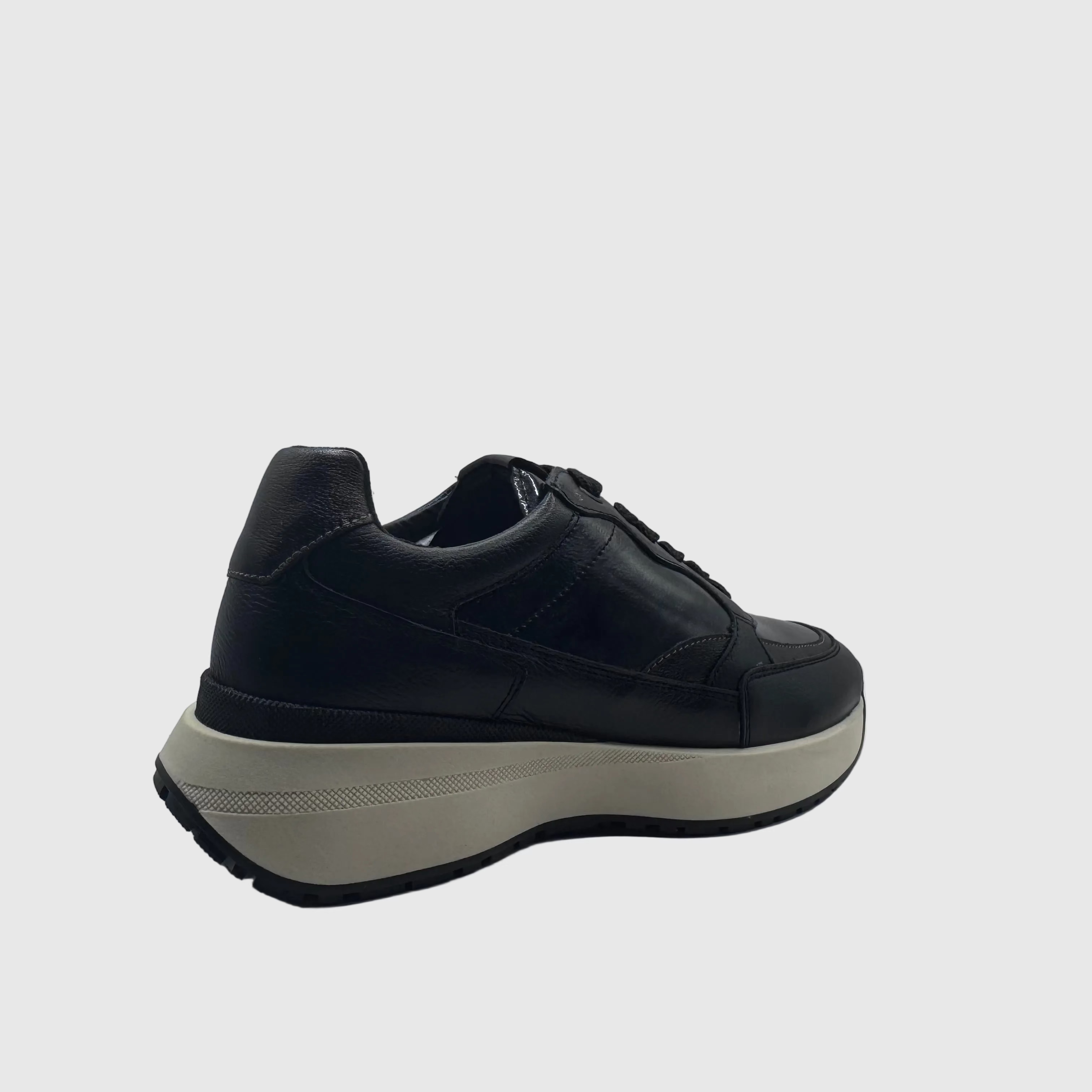 Bridge Dames Sneaker Zwart — Chunky Zool | Leer & Lak