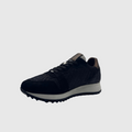 HIP Dames Sneaker Zwart — Slangenprint & Glitter | Suède