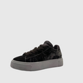 HIP Dames Sneaker Zwart — Plateauzool | Fluweel