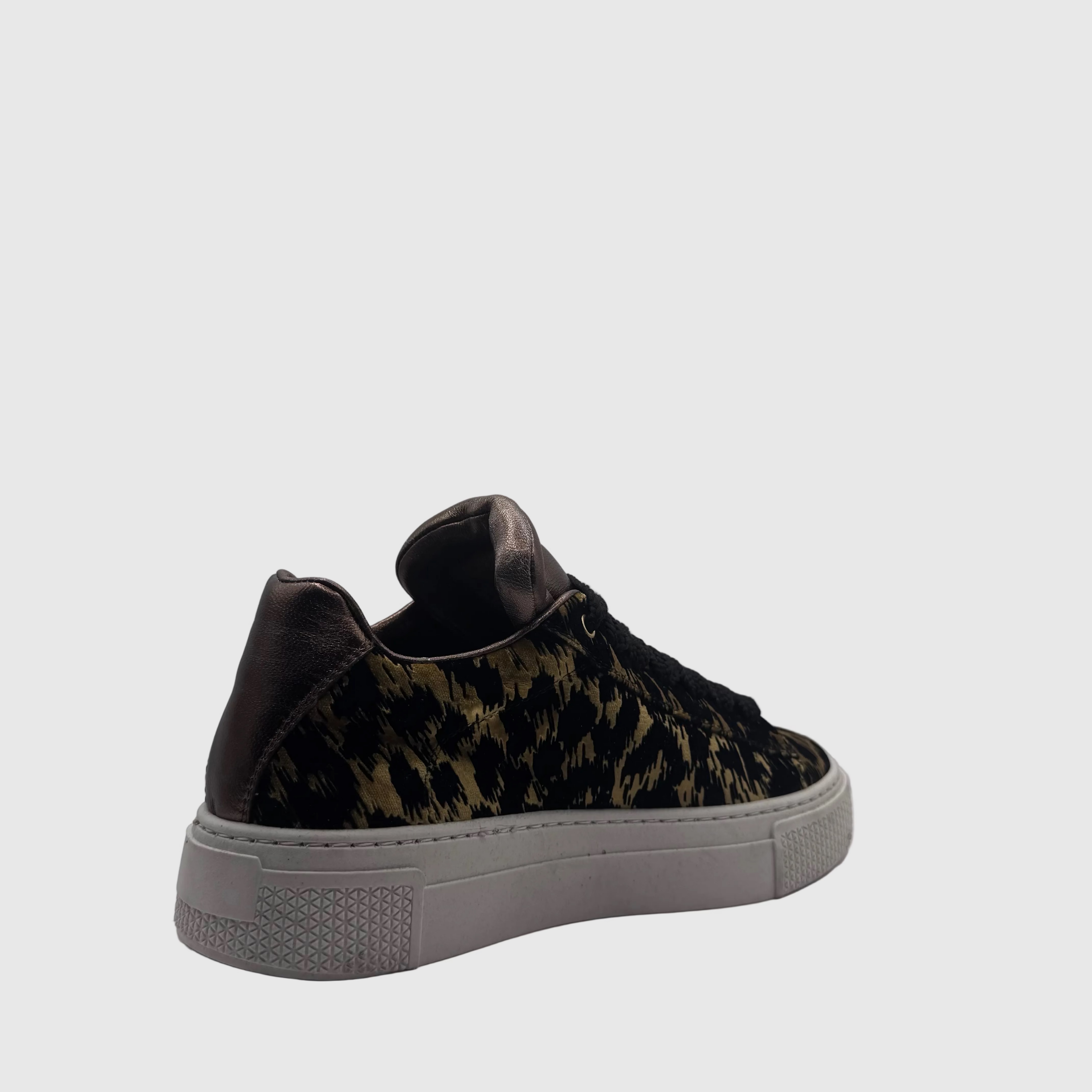 HIP Dames Sneaker Luipaard — Metallic Hiel | Fluweel